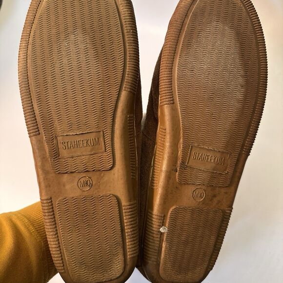 Staheekum Men’s Size 10 Moccasin Slippers Suede Brown Boho Hippie Beaded main image 6